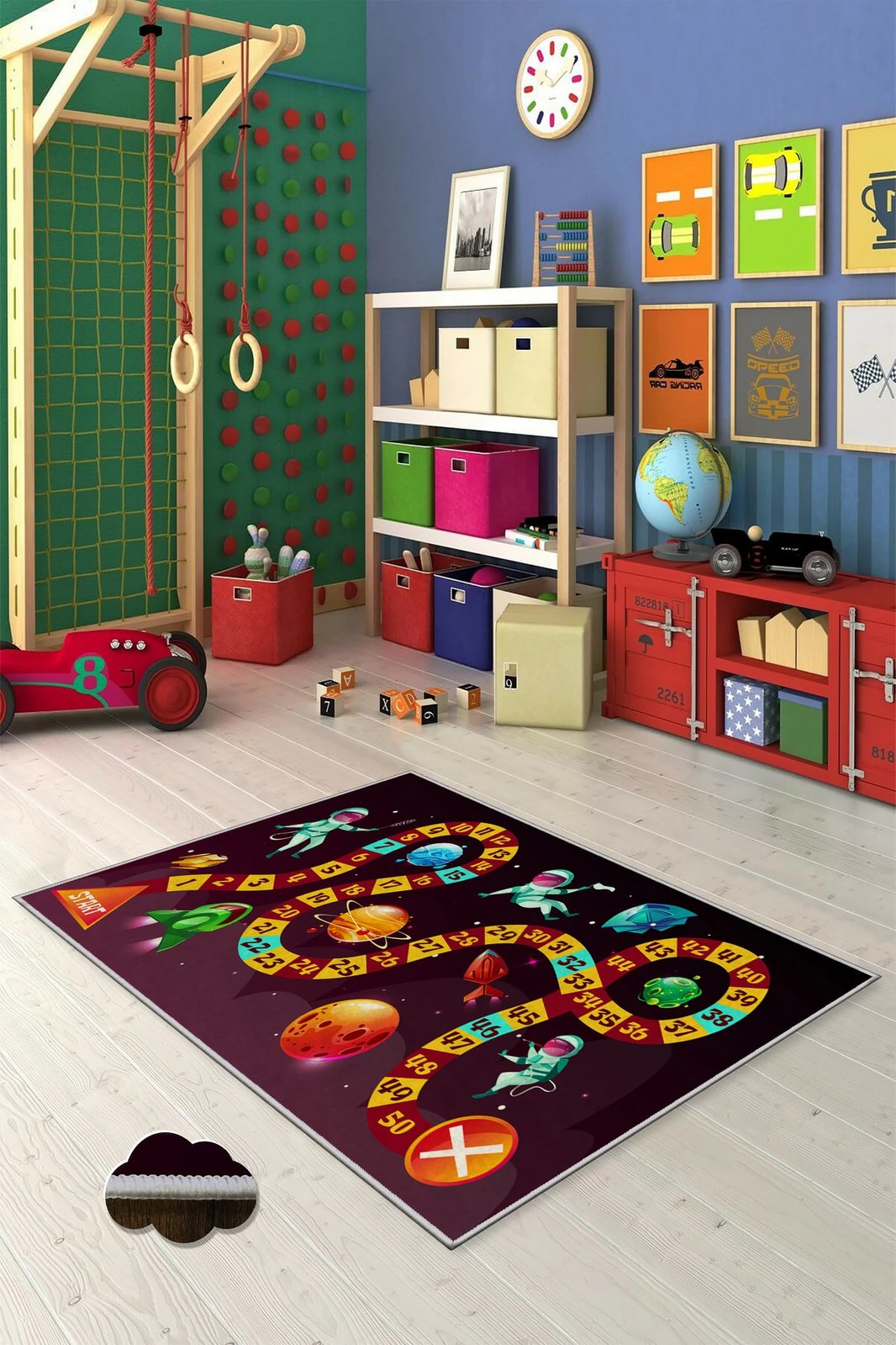 Qilim shumëngjyrësh për fëmijë, 60x100cm, Conceptum Hypnose, WOOKECE098