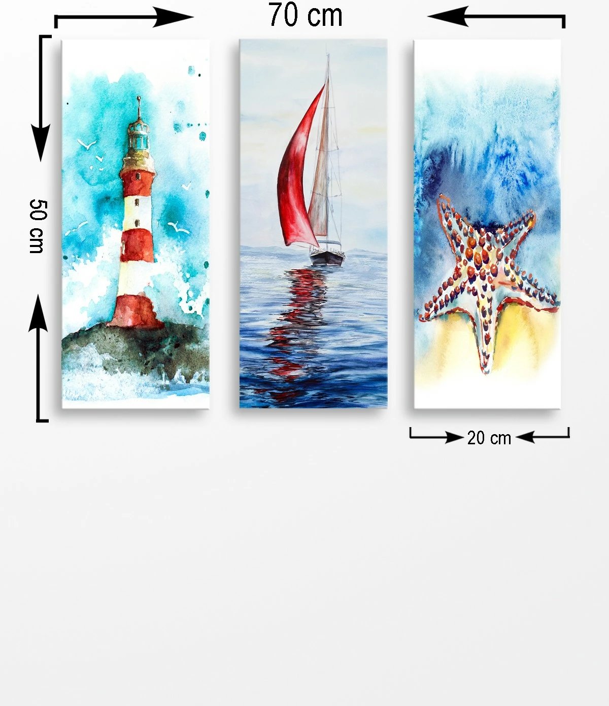 Pikturë dekorative MDF (3 pjesë), Wallity, MDF0023