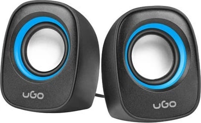 Altoparlantë kompjuteri UGo Tamu S100, 2.0, USB, Zi/Blu