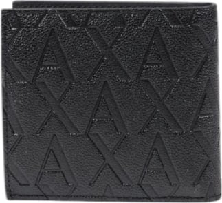 Portofol për meshkuj Armani Exchange, e zezë