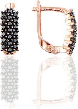 Vath argjendi Jumeon, ngjyrë e zezë dhe ari rozë, 11mm, 10804SYH