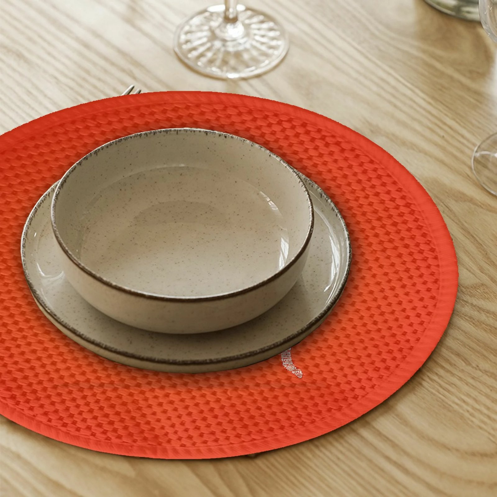 Set 4 copë mbështjellëse tavoline Hermia Concept, shumëngjyrëshe, 37cm