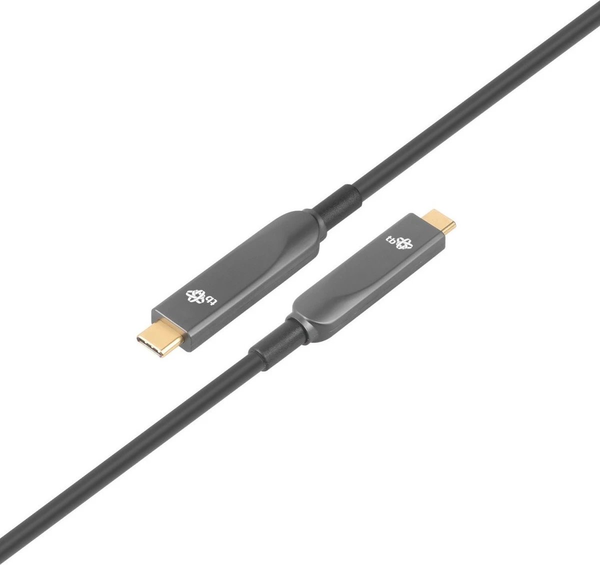 Kabllo optike USB Type-C në USB Type-C TB AKTBXIACCOP500B, 5m, e zezë