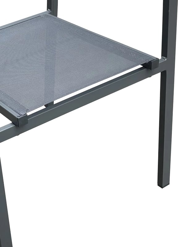 Karrige për kopsht Moly, alumini-tekstilene, anthracite, 61x56.5x87.5cm