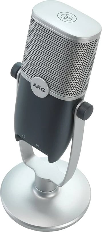 Mikrofon AKG Ara, USB kondensator profesional, blu-argjendtë