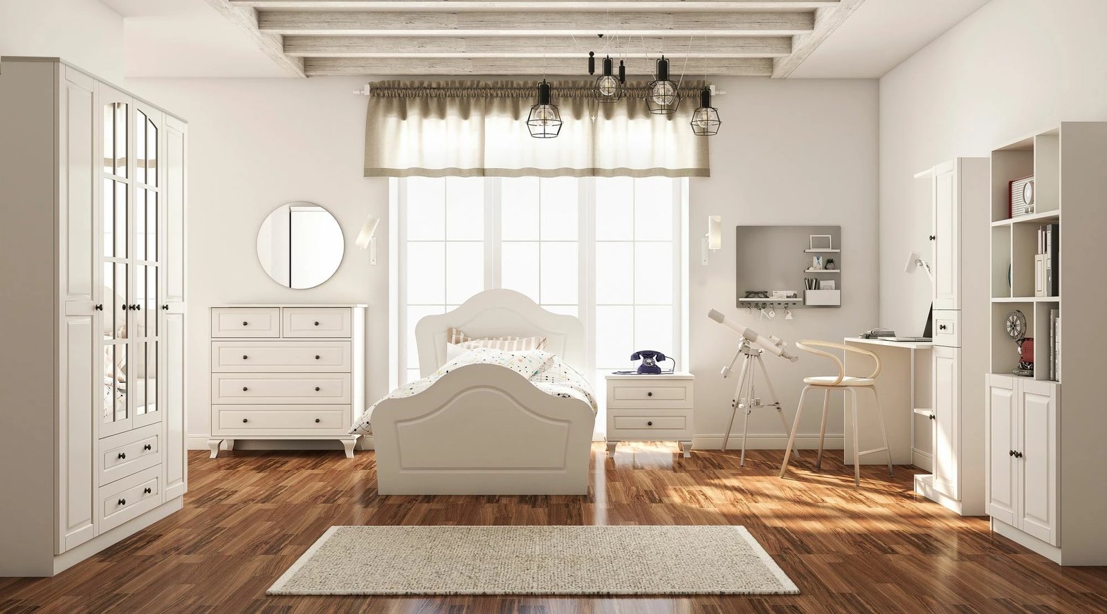 Set dhome për të rinj Skye Decor, ngjyrë e bardhë mat, RB-014