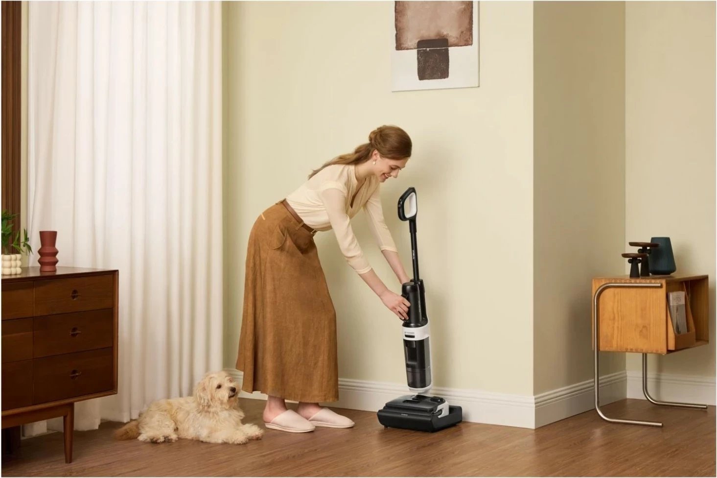 Fshesë me ujë Tineco Floor One Switch i5 Stretch, bardhë