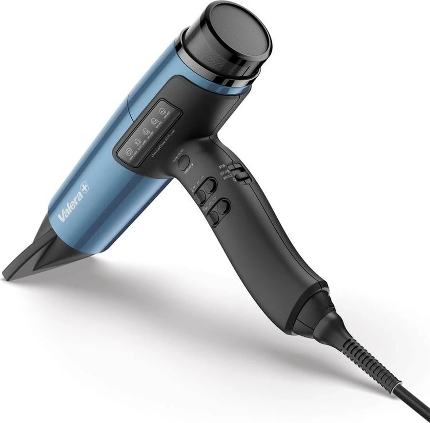 Tharëse flokësh Valera GeniusCare AI Pulse, 2400W, jonizim, ekran LCD, kaltër