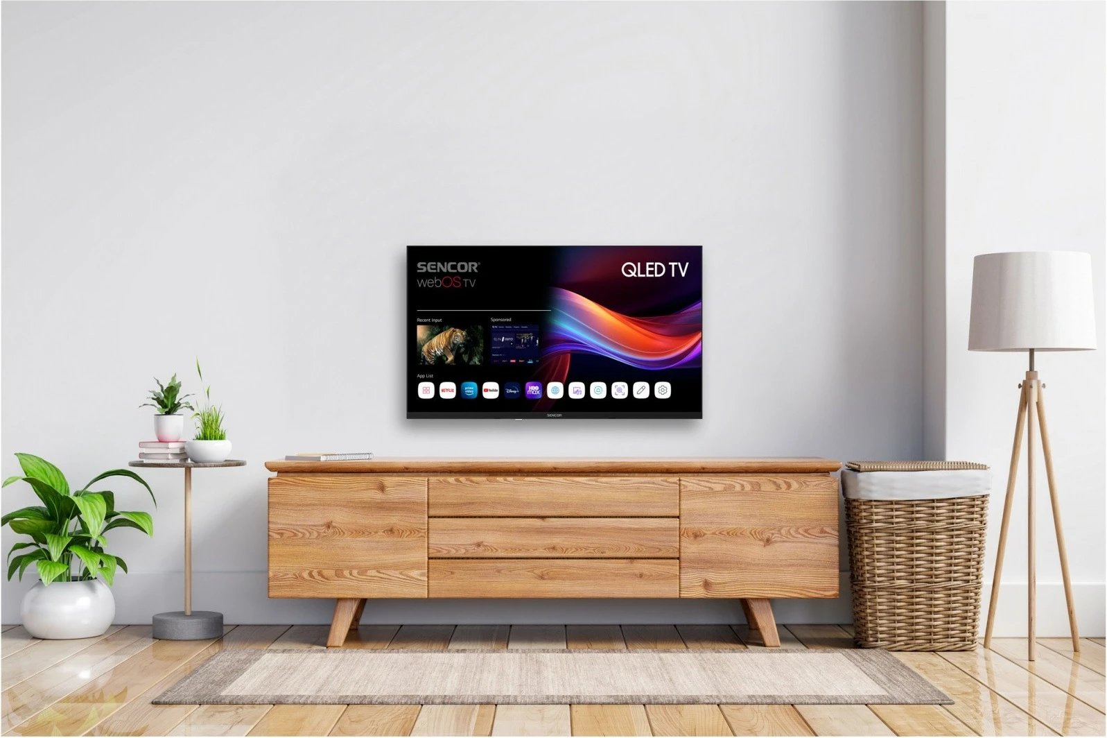 Televizor QLED Sencor SLE 32QF860B, 32 inç, Full HD, Smart webOS, i zi