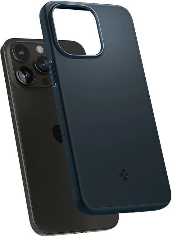 Mbështjellës Spigen Thin Fit për iPhone 15 Pro Max, Black Metal