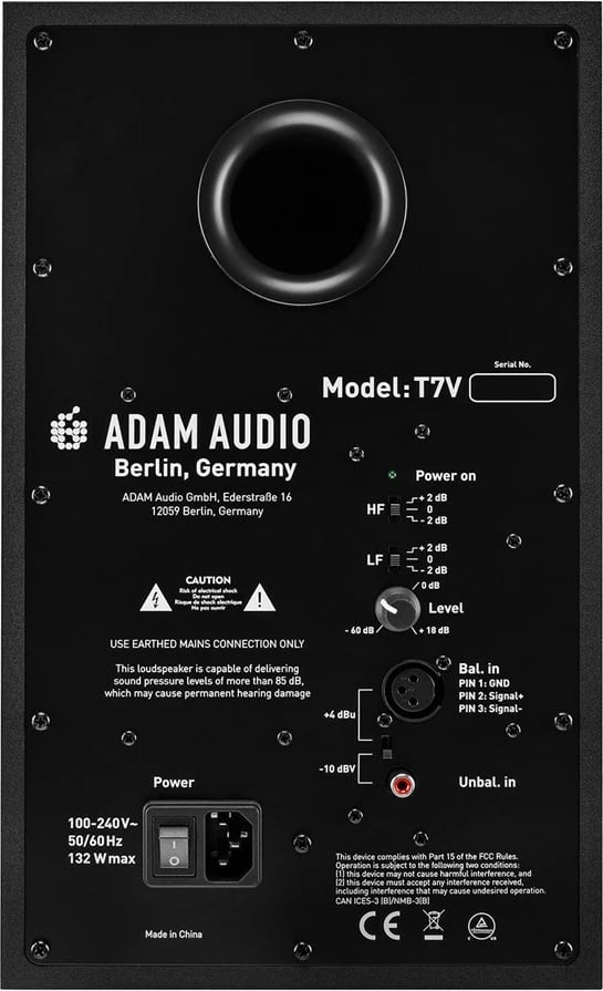 Boks ADAM AUDIO T7V, i zi