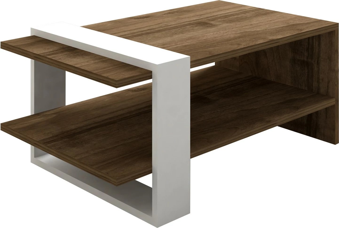 Set mobiljesh për dhomë dite, Gaye, ngjyrë arre dhe e bardhë