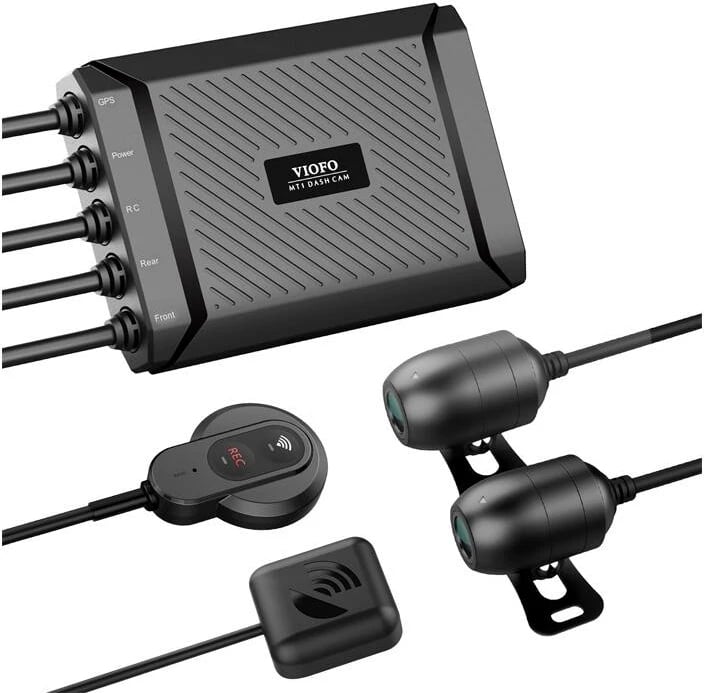Kamerë motoçiklete Viofo MT1, 1080p, WiFi, GPS, 32GB, dy kanale, e zezë