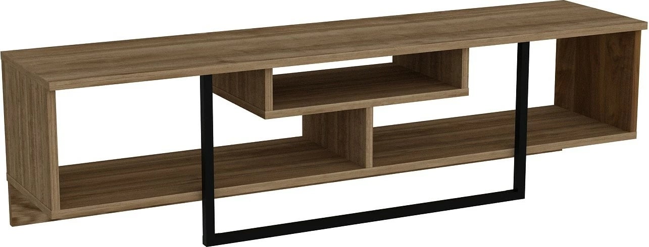 Komodë TV Hanah Home, Asal (150), ngjyrë arre, e zezë