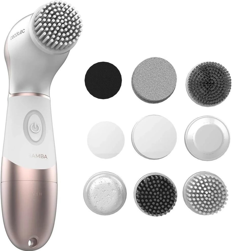 Furçë fytyre Cecotec FaceCare TotalClean Bamba, 9 në 1, e bardhë