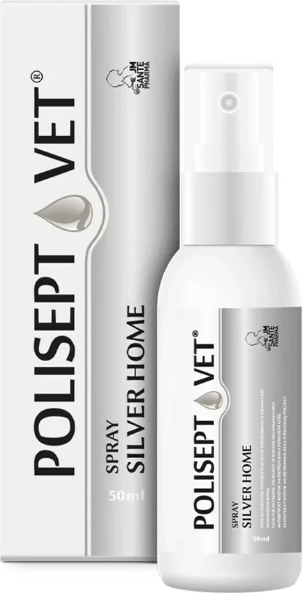 Sprej për plagë JM Sante Polisept Vet Silver Home, për qen dhe mace, 50ml