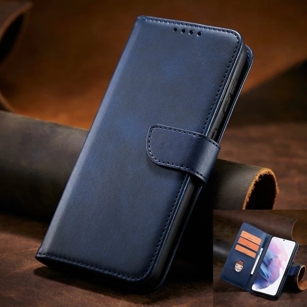 Mbështjellës Hurtel Magnet Case Elegant për Samsung Galaxy S22+, me kapak, kaltër Mbështjellës Hurtel Magnet Case Elegant për Samsung Galaxy S22+, me kapak, kaltër