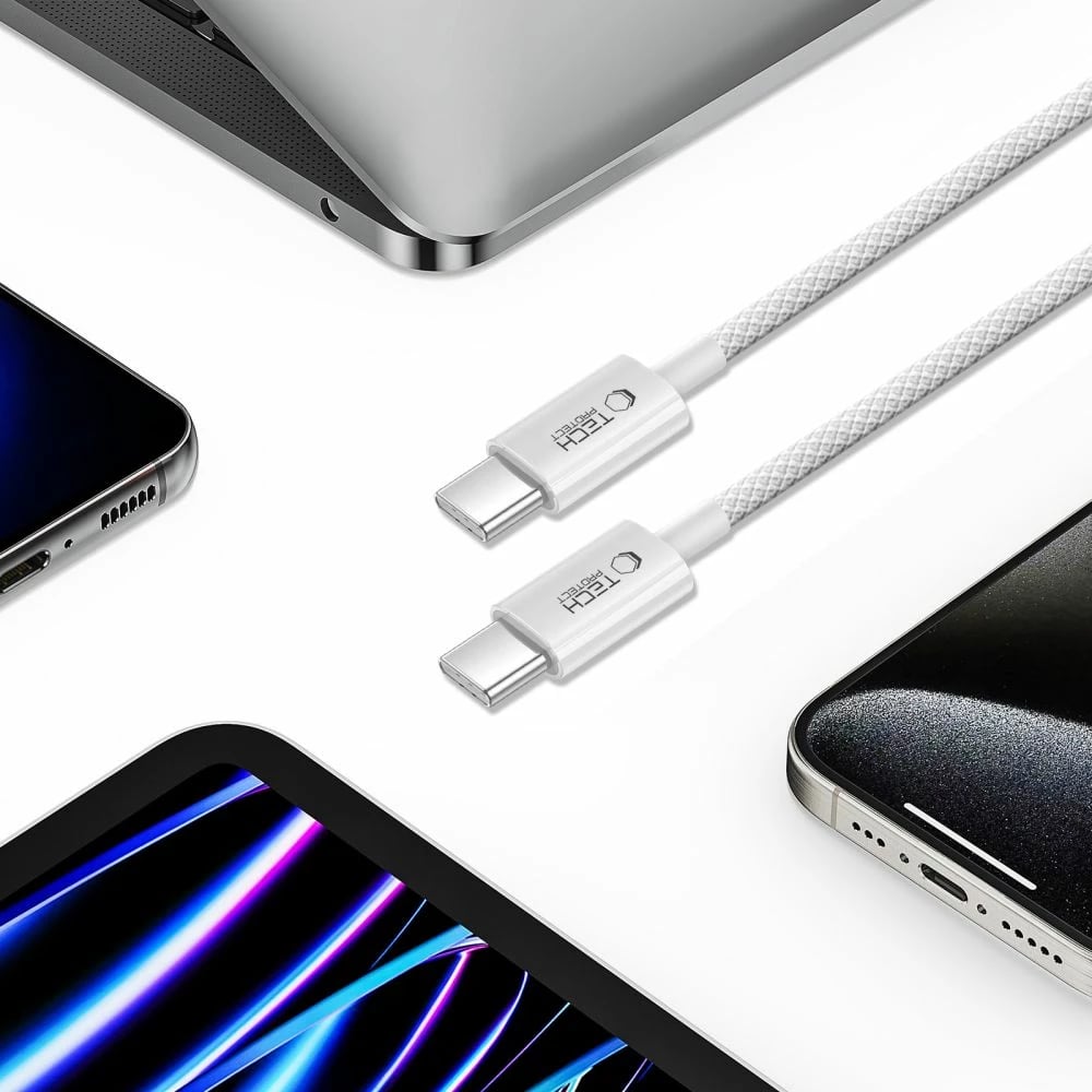 Kabllo USB-C Tech-Protect Ultraboost Lite 200cm, PD60W/3A, Gri