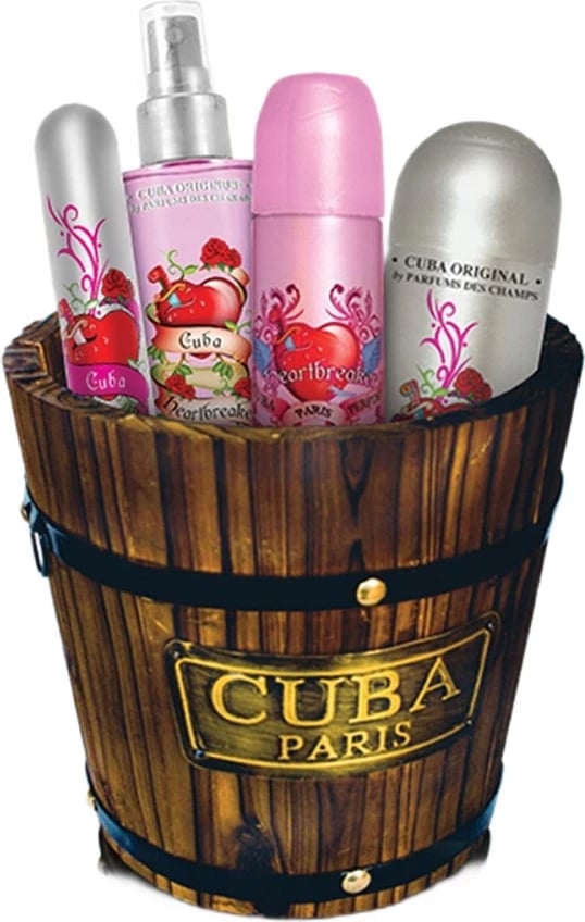 Set Eau de Parfum për femra Cuba Original Heartbreaker 100ml + 35ml + deodorant spray 200ml + body mist 200ml