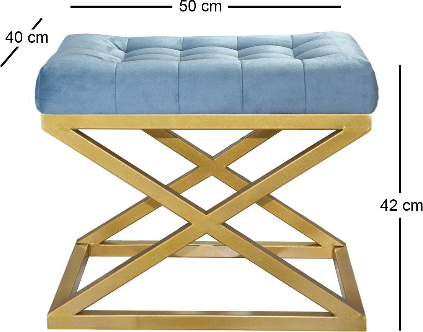 Puf Capraz, ngjyrë ari dhe turquoise, Atelier del Sofa