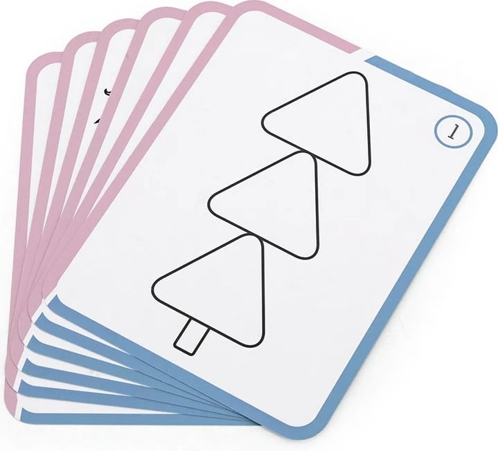 Puzzle druri, Viga PolarB, disk lëvizës + 25 blloqe + karta me dy anë, 220x220 mm, multikolor