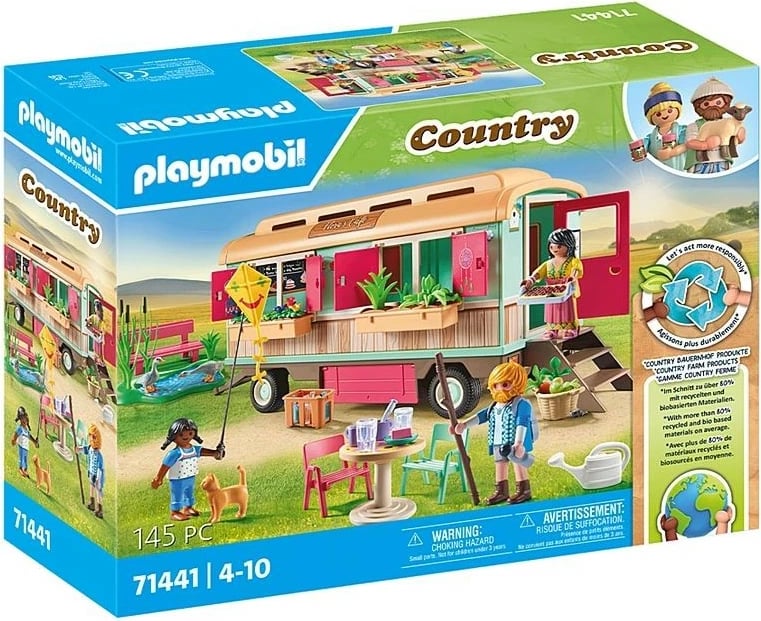 Set figurina Playmobil Country Cozy Wagon Café 71441, 145 pjesë