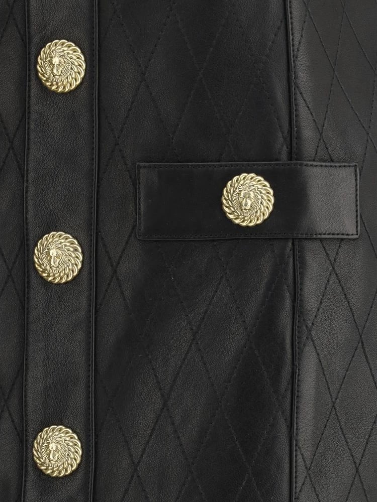 Minifund lëkure Balmain, i zi