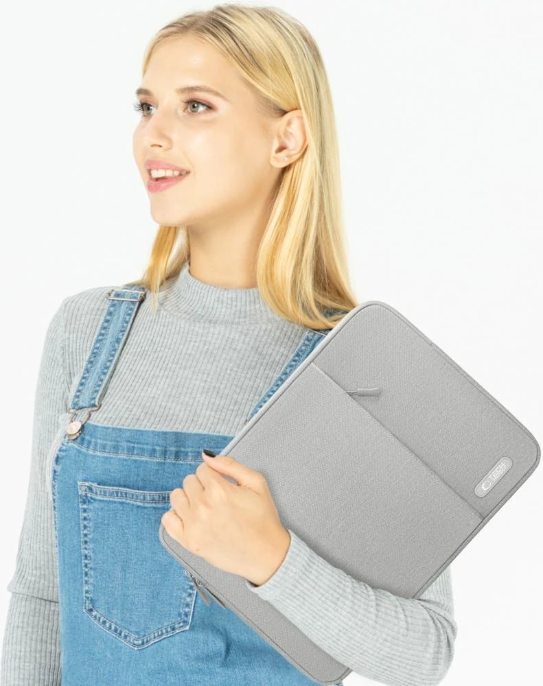 Mbështjellës laptopi Tech-Protect Sleeve, 13-14 inç, Gri