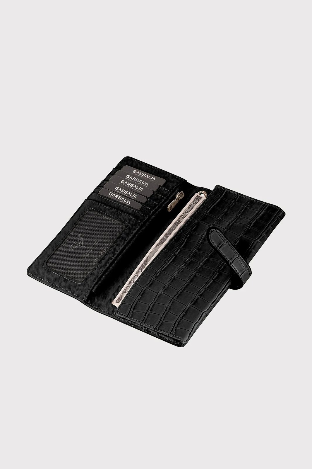 Portofol për gra, Zoozie Bags Astana, krokodil i zi