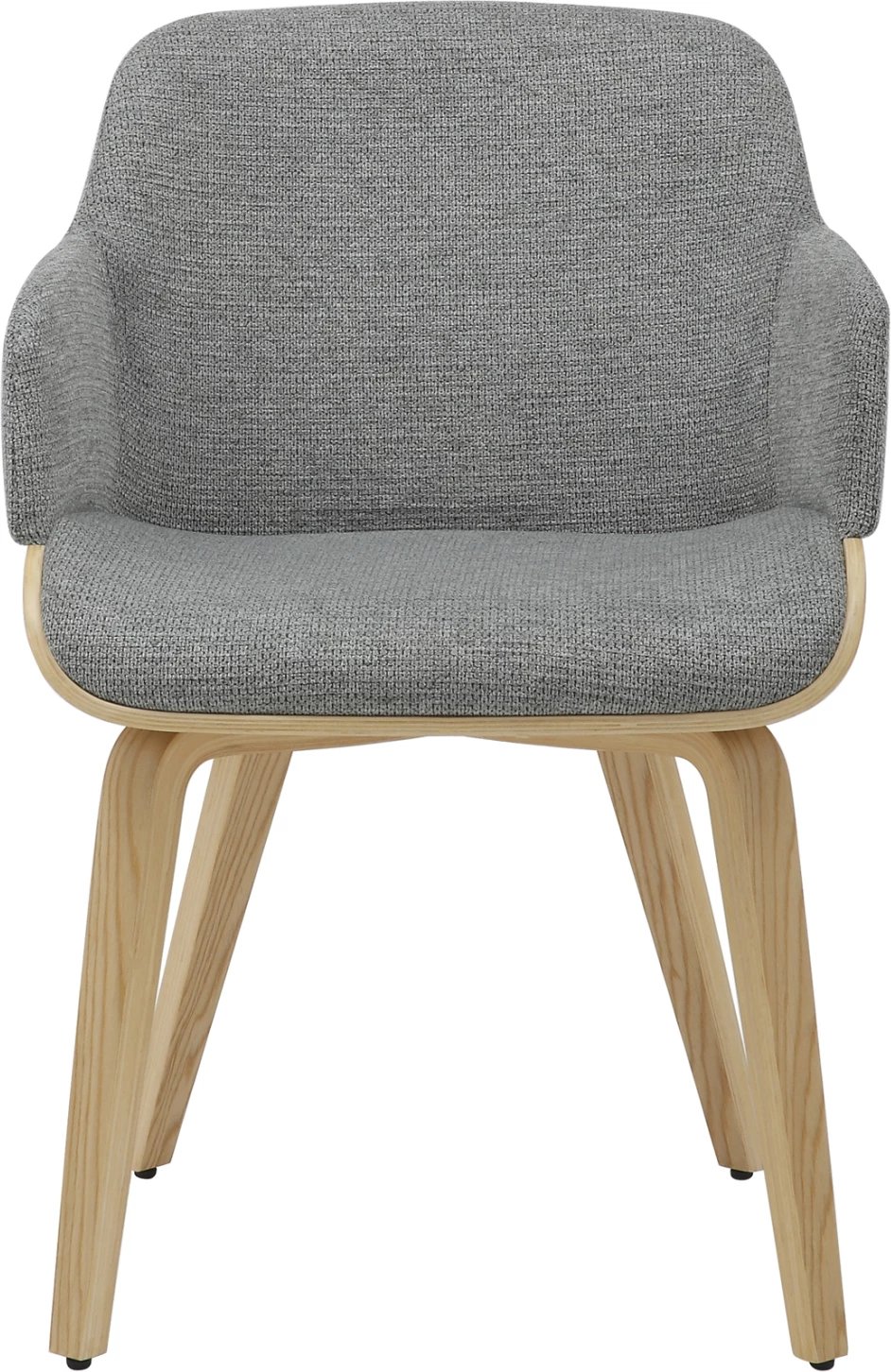 Karrige për tavolinë PRIETO FH9989.01, kornizë prej druri, pëlhurë gri, 54.5x44x89.5H cm