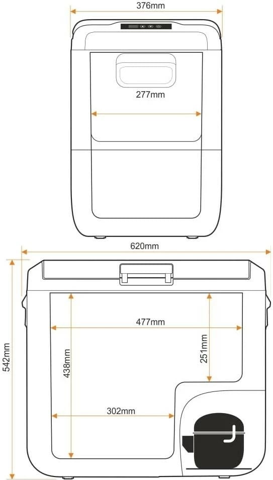 Frigorifer turistik Yolco NX 50 BT, 47L, Bluetooth, ngjyrë kaltër Frigorifer turistik Yolco NX 50 BT, 47L, Bluetooth, ngjyrë kaltër
