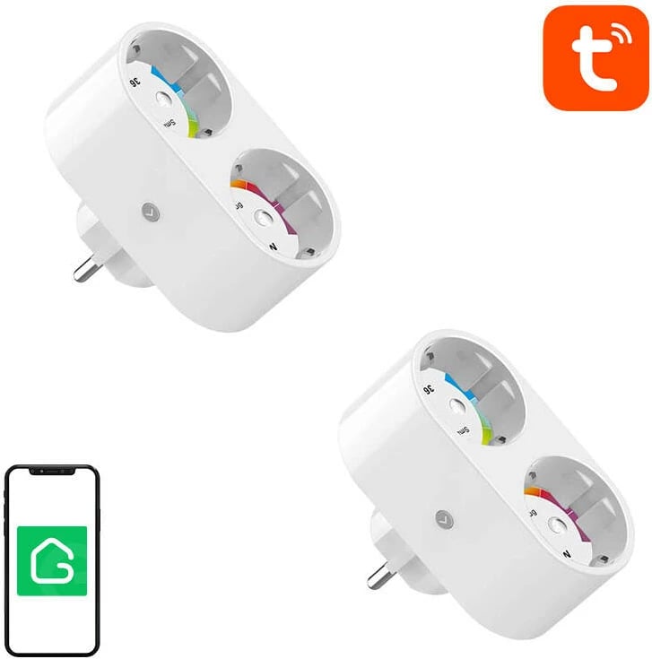 Prizë e mençur WiFi Gosund SP211, 2 copa (two-pack), 3500W, e bardhë