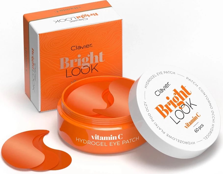 Patch për sy Clavier Bright Look Hydrogel Vitamin C për femra 60 copë