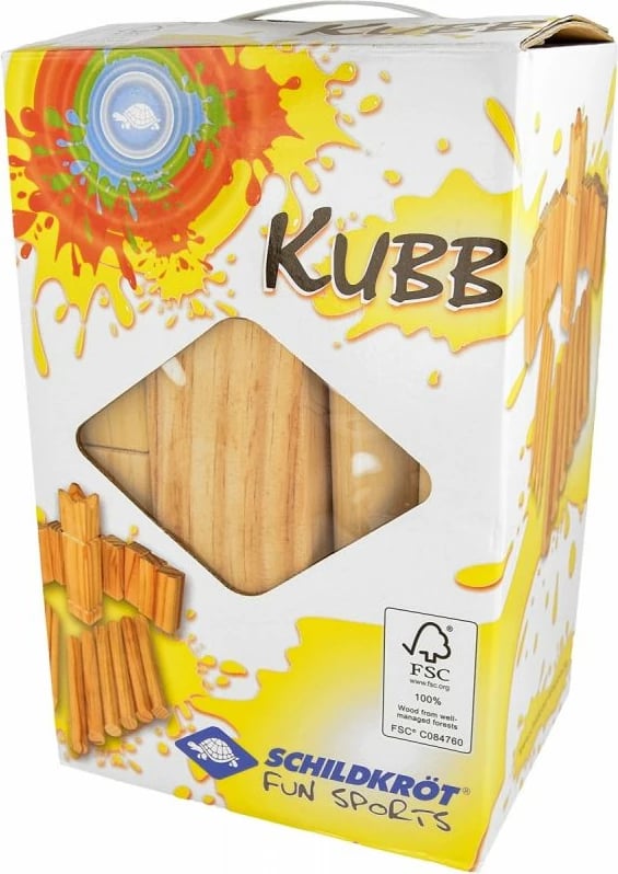 Lojë kopshti kubb Schildkröt, ngjyrë kafe e çelët