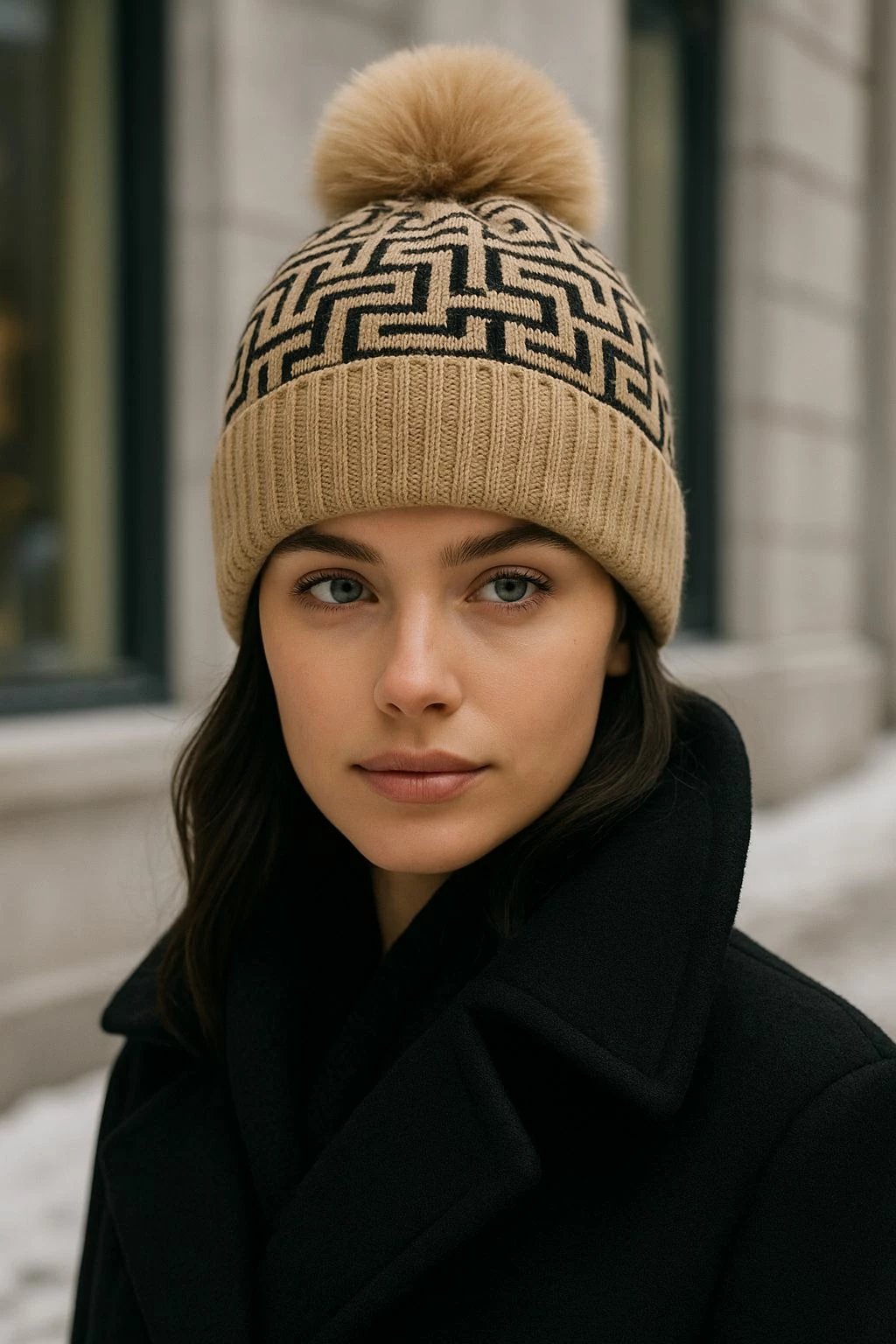 Beretë për gra, ngjyrë camel, Jumeon, Bere1144