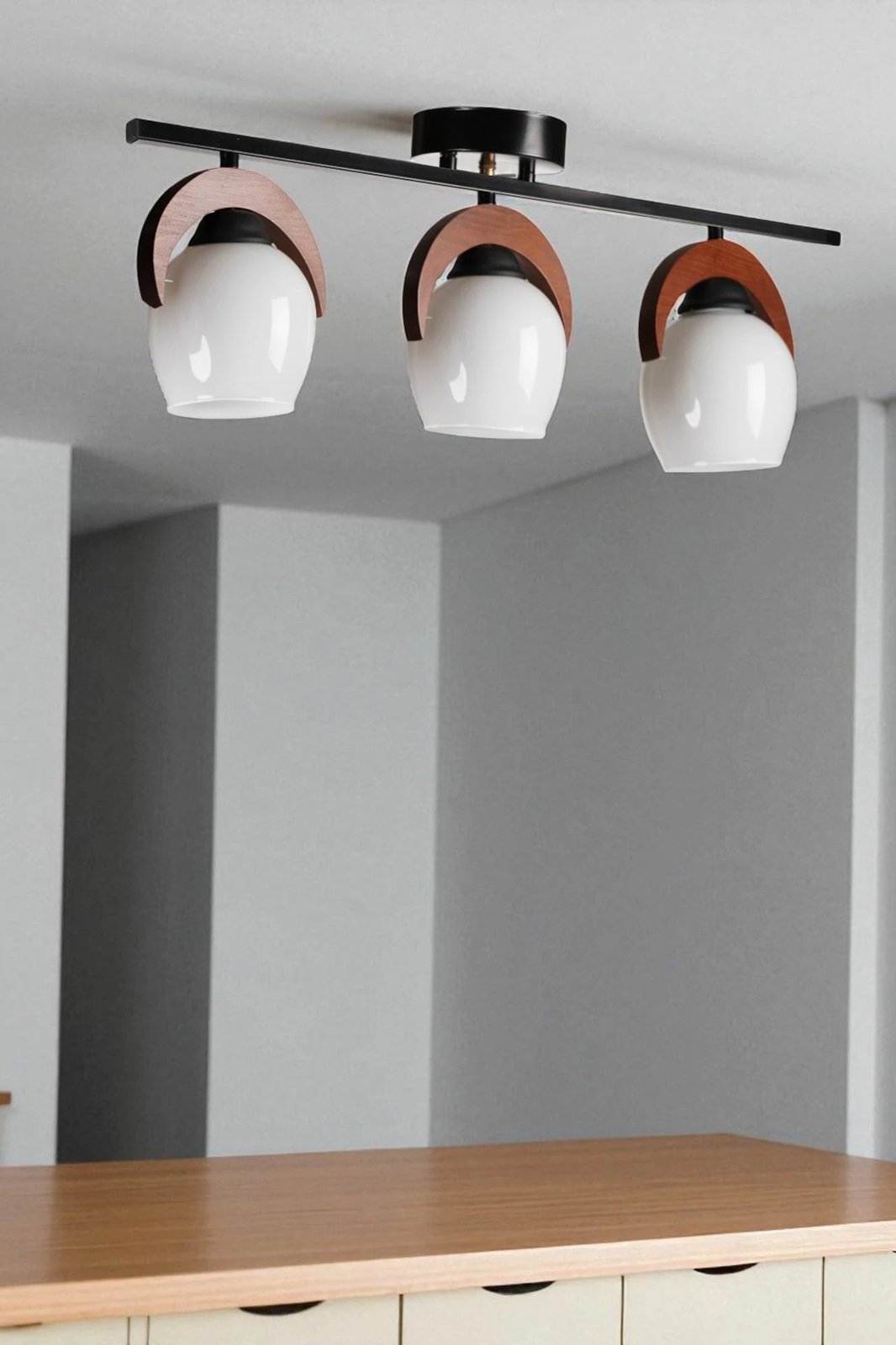 Llambadar Opviq, 9004-6, ngjyrë e bardhë, arre, e zezë Llambadar Opviq, 9004-6, ngjyrë e bardhë, arre, e zezë