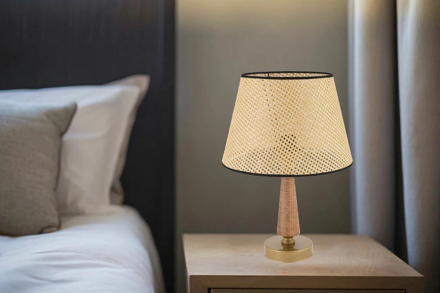 Llambë tavoline Opviq, 302, ngjyrë deve, kafe, ari