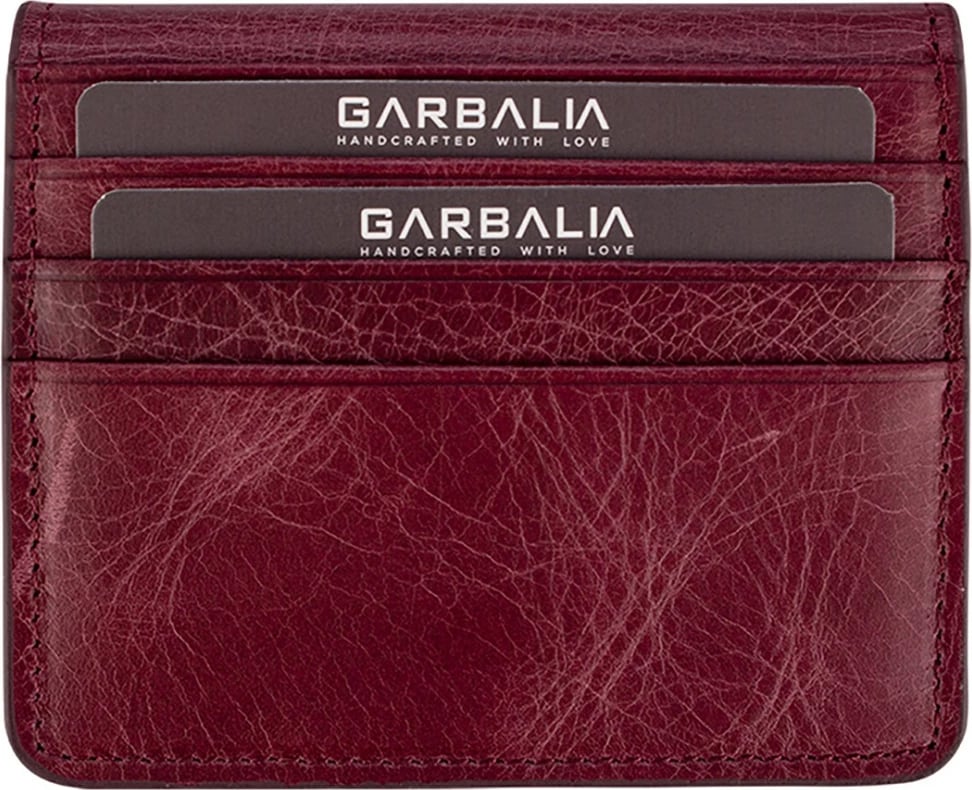 Portofol për burra, ngjyrë e kuqe claret, Zoozie Bags, Regina