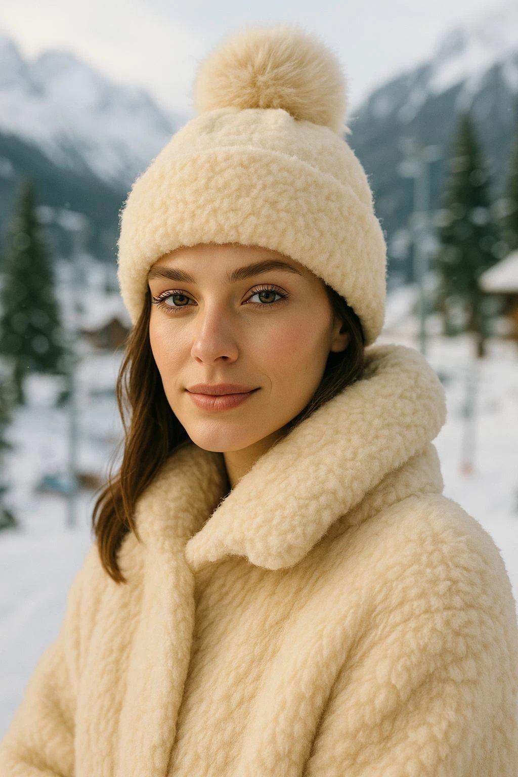 Beretë për gra, ngjyrë bezhë, Jumeon, Bere1136