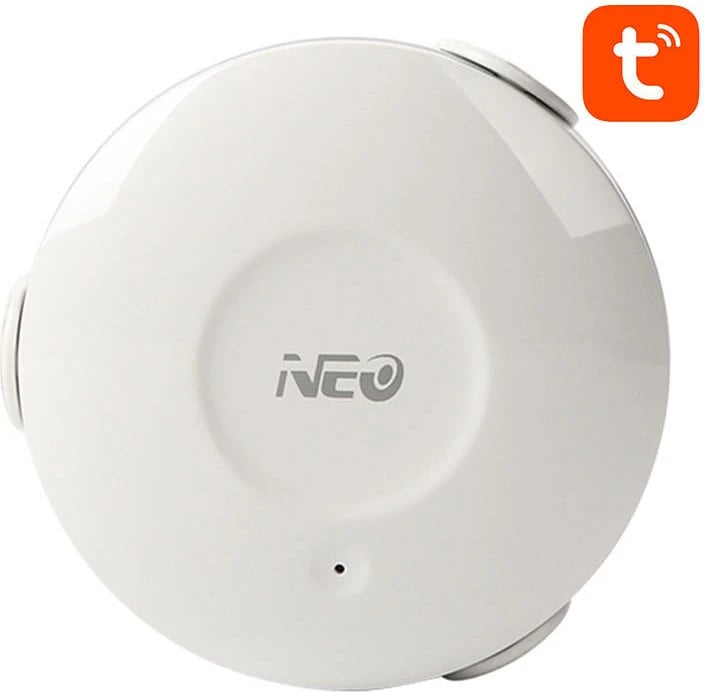 Sensor uji i mençur Neo NAS-WS02W, Wi-Fi, Tuya, i bardhë