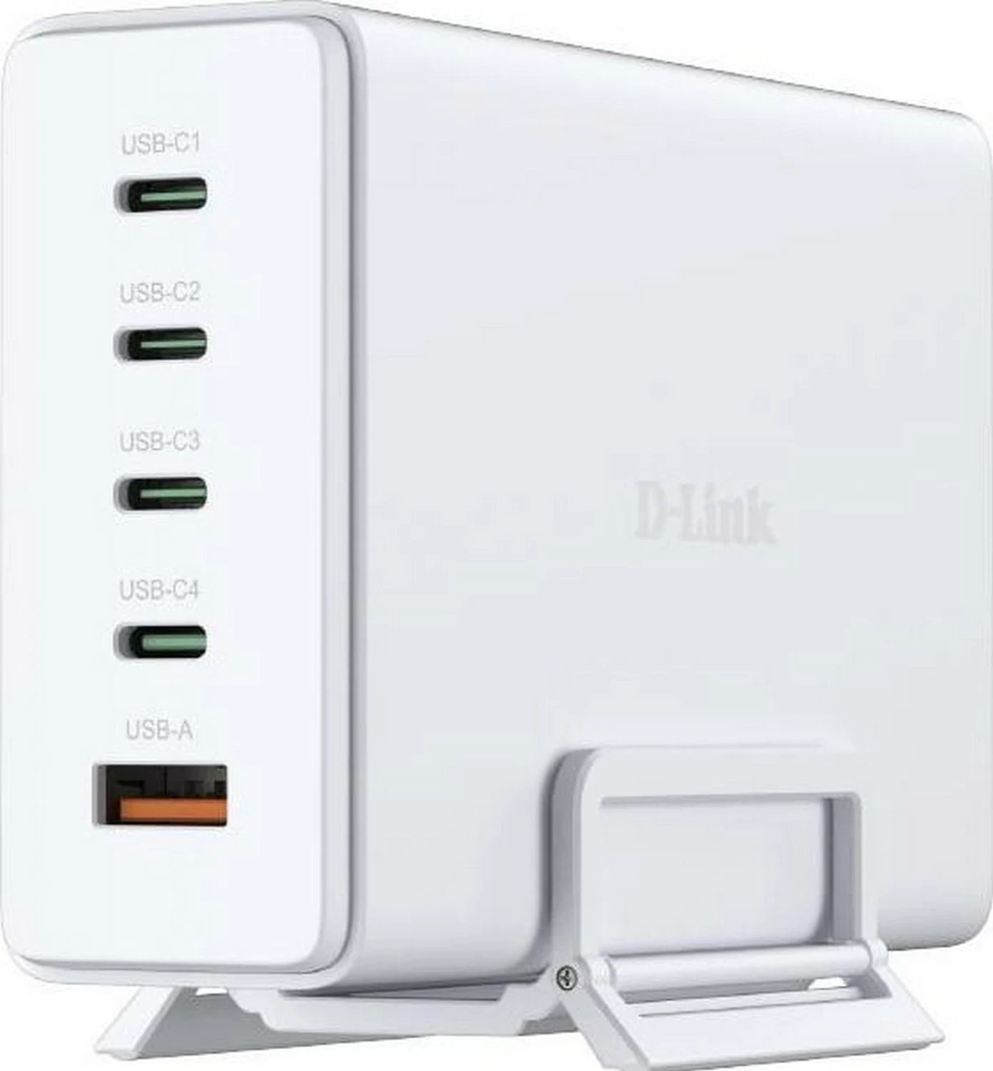Karikues rrjeti D-link DCF-241, GaN, 240W, 4x USB-C, 1x USB-A, bardhë