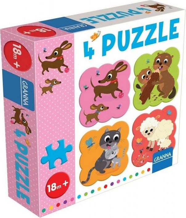 Puzzle për fëmijë Granna 04045, 4 elemente, për 18+ muaj