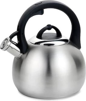 Çajnik Maestro MR-1311, 3 L, çelik inoks, dorezë e zezë
