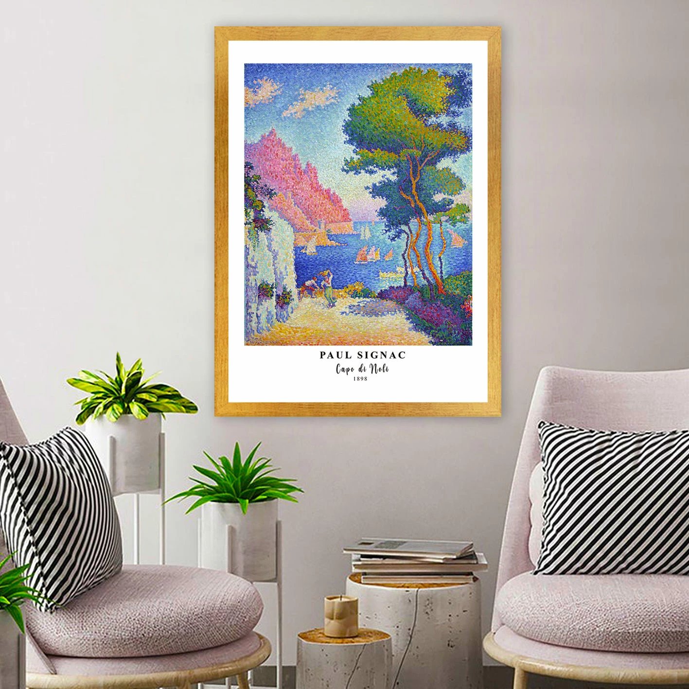 Pikturë dekorative me kornizë, shumëngjyrëshe, AC13258-3545, 35x45cm