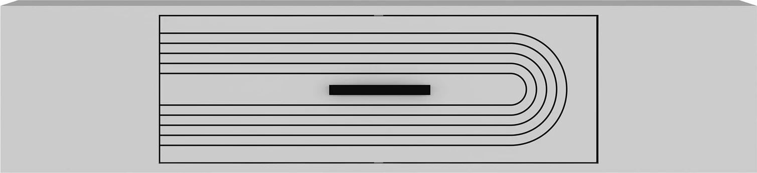 Komodë TV e bardhë, Skye Decor, Kodaks L3