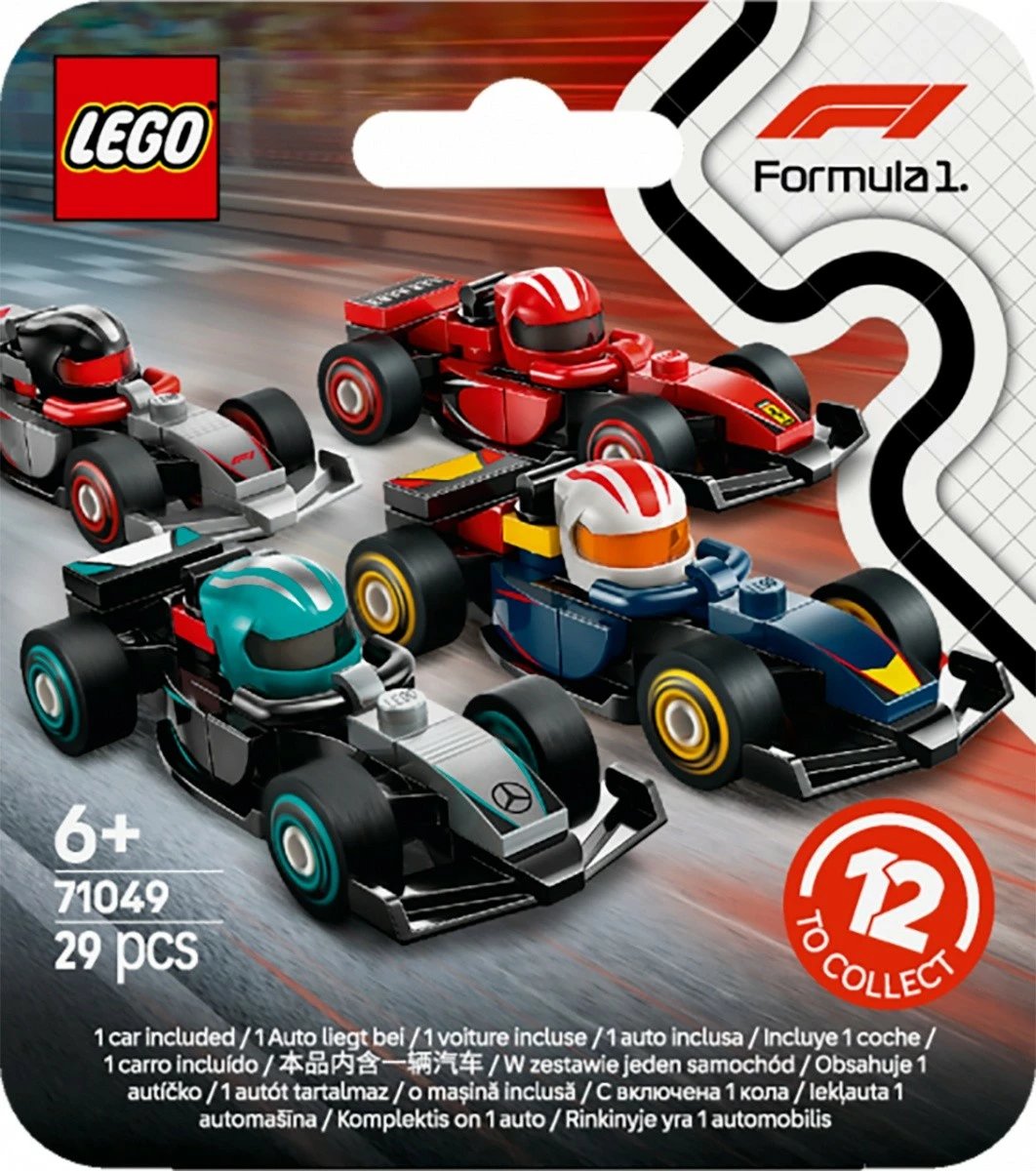 Set LEGO Collector's F1 Race Car 71049, 36 copë, plastikë, shumëngjyrëshe