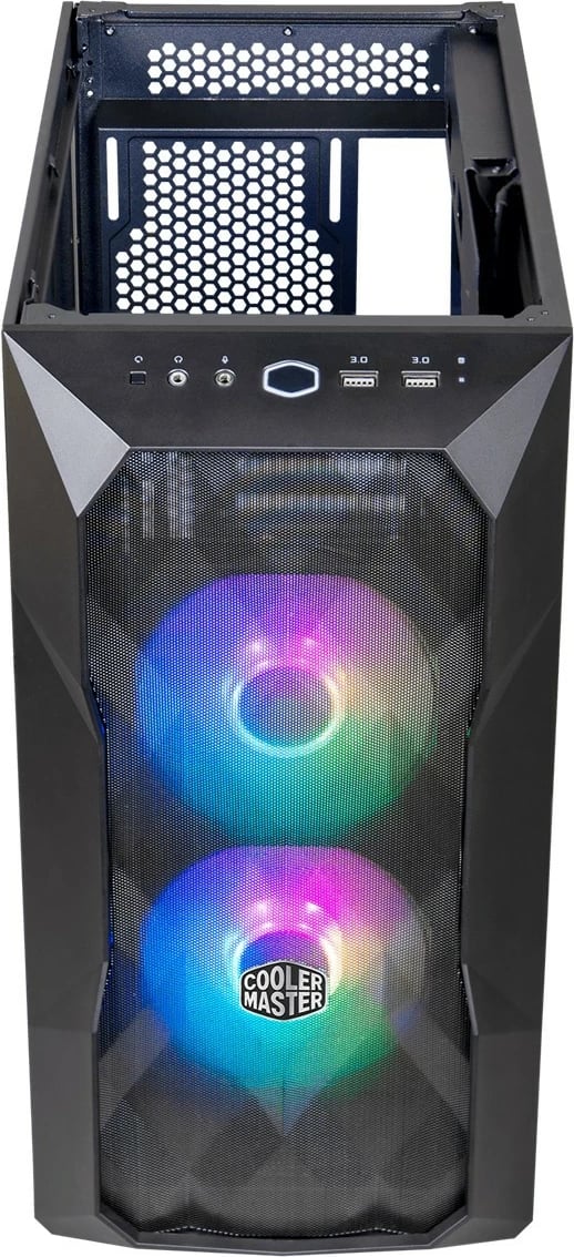 Kasë Cooler Master MasterBox TD300 Mesh, mini tower, e zezë, me dritare anësore dhe RGB
