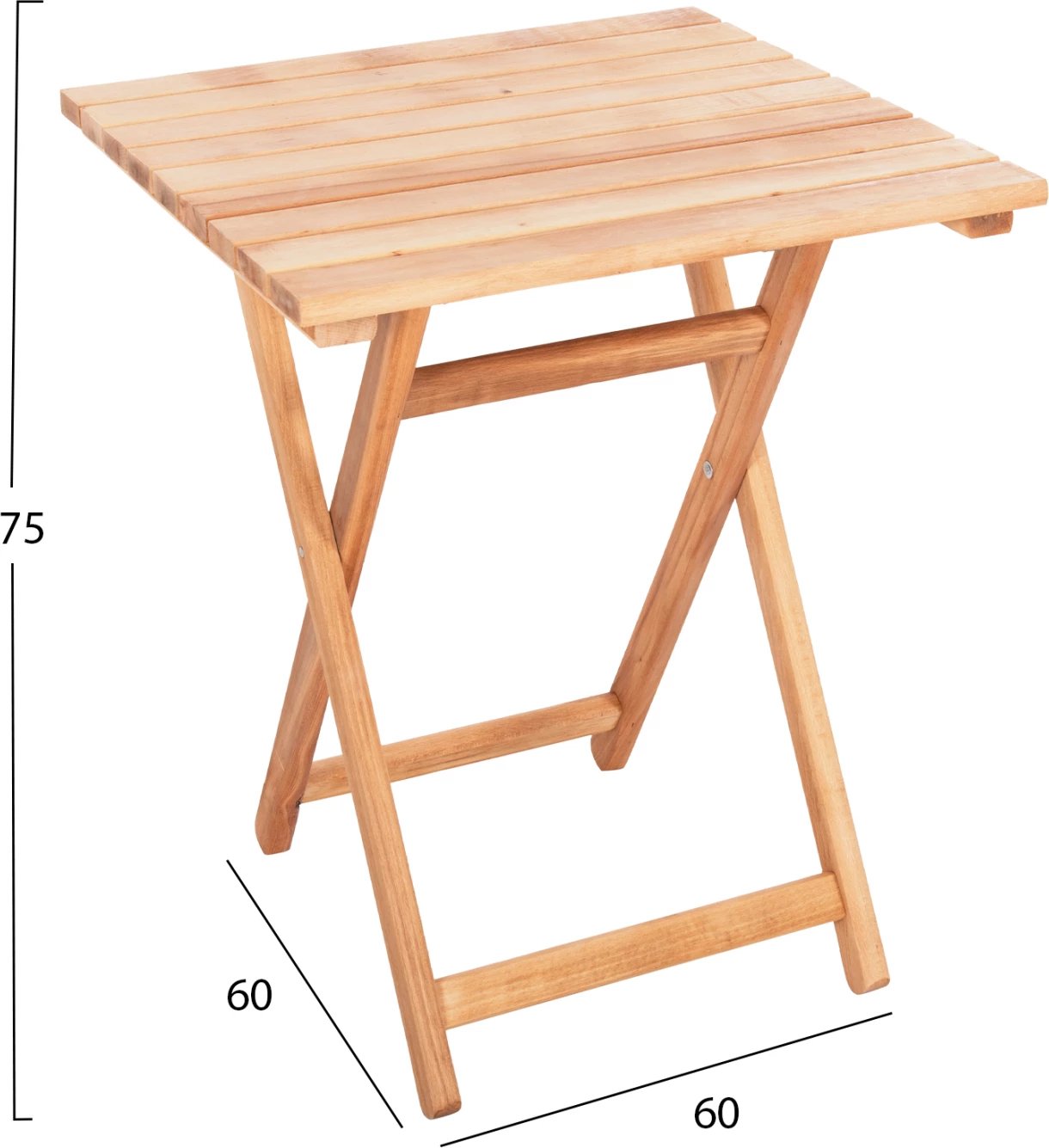 Tavolinë për drejtor, dru fagu, ngjyrë natyrale, FH5647.02, 60x60x75 cm