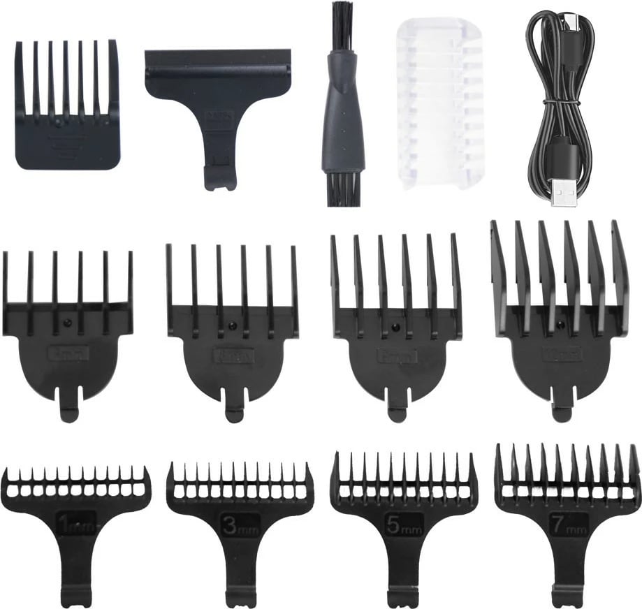 Makinë rroje Esperanza ADONIS 7n1, pa kabllo, me ekran LCD, ari