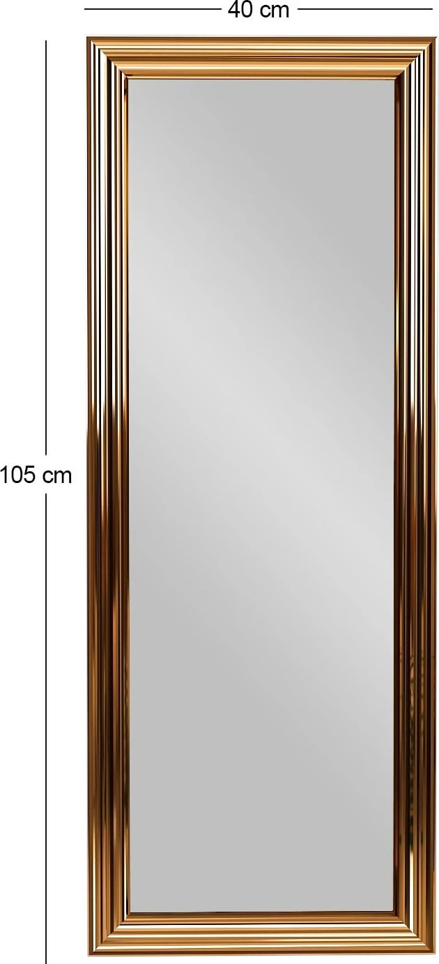 Pasqyrë me kornizë bronzi Hanah Home, Smooth